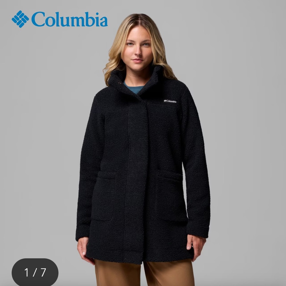 Columbia Women's Black Boucle Teddy Jacket